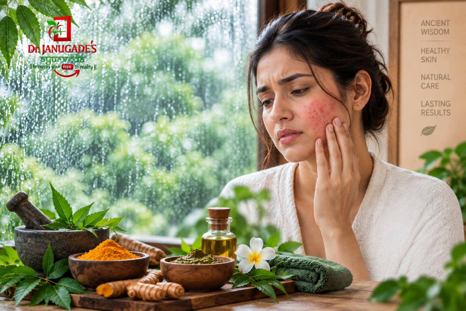 Ayurvedic treatment for chronic skin diseases and monsoon skin flare-ups